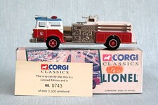 CORGI CLASSICS 1:50 SCALE 52002 MACK CF PUMPER FIRE ENGINE LIONEL CITY BOXED