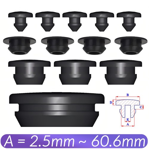 Black snap hole plug - snap-on,