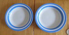 PAIR OF CORNISH BLUE AND WHITE