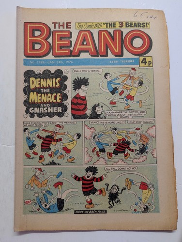 Beano comic 1749 january - comic, no