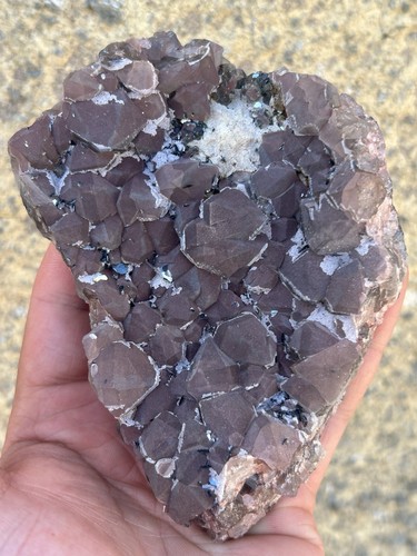 Quartz with hematite coating - with,
