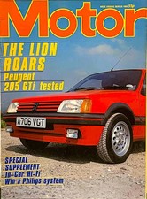 MOTOR MAGAZINE 26-MAY-84 - Peugeot 205 GTi, Twin-engined VW Scirocco GTi