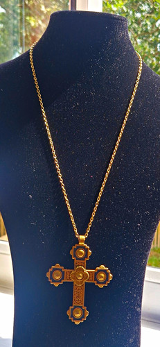 Vintage 1970s byzantine - vintage, cross