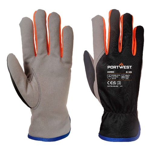 Leather work gloves - leather,