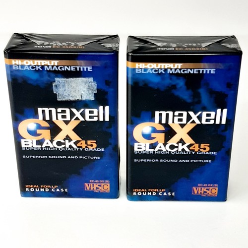 Maxell black vhs c - maxell, gx