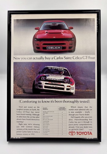 Framed 1992 toyota - celica, gt