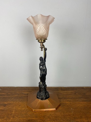 Art deco spelter statue - art,