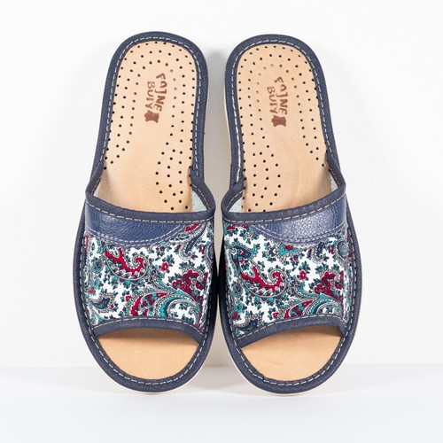 Womens floral fabric slippers - womens,