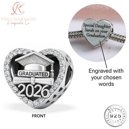 Graduation 2026 charm - graduation, genuine