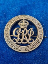 WW1 SILVER WAR WOUND BADGE 125949 HENRY FRY ARMY SERVICE CORPS