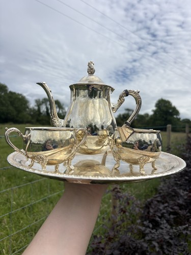 Vintage silver plated - plated, 4-piece