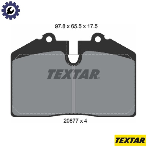 Brake pad set - pad,