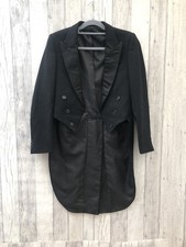 Vintage Black Wool Tailcoat