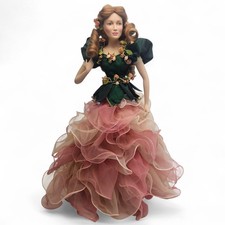 Franklin Heirloom Porcelain Doll The Rose Princess Statue VGC 20" 