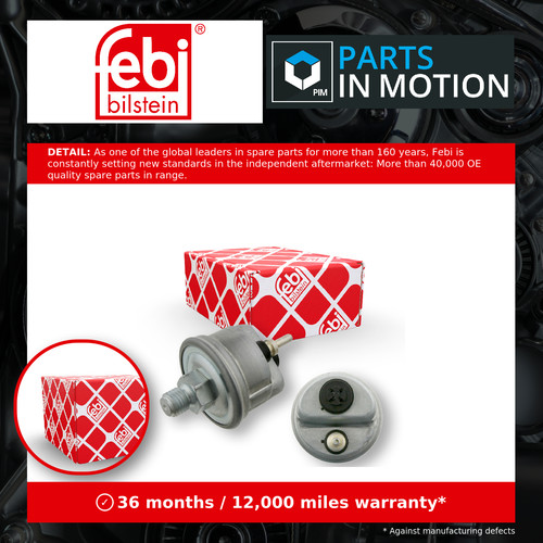 Oil pressure switch - oil, fits