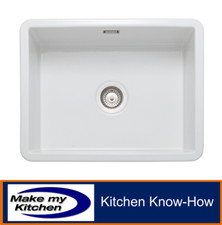 Rangemaster Rustique 1.0 Bowl Ceramic Inset / Undermount Sink CRUB5340
