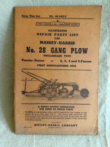 Original massey harris - massey, repair