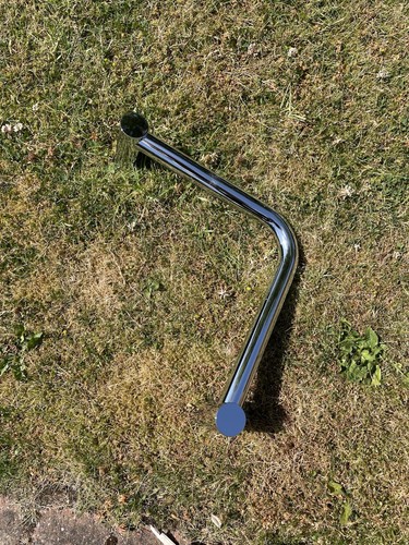 Chrome right angled shower - chrome,