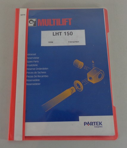 Parts list multilift - parts, lht