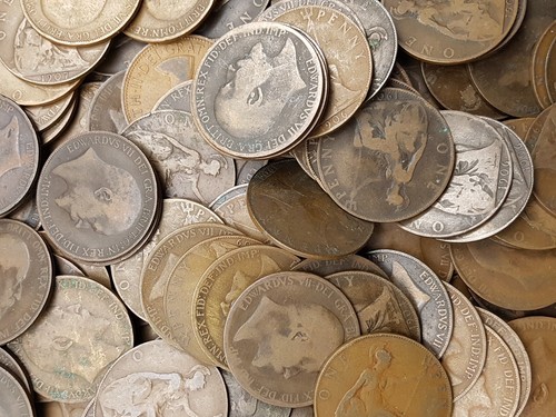 Predecimal old penny 1d - gb,