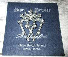 Piper Pewter Handcrafted Crown Pin-Cape Breton, Nova Scotia    (B26).