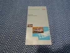 2001 AUDI A4 QUICK REFERENCE