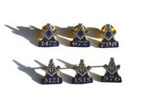 x6 MASONIC LAPEL PIN BADGE /