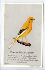 (KLj3440)  Capern Bird Seed,  Border Fancy Canary,  Unused,  Plain Back