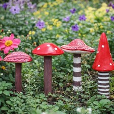 Garden Toadstool Ornament Set