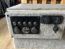 12v 90ah Leisure Battery and Box and  Switch Panel