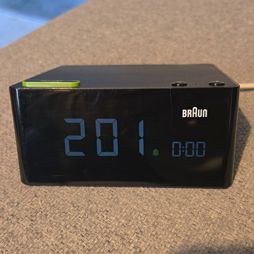 Braun black digital alarm - braun,