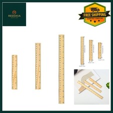 Durable Wooden Ruler Set with