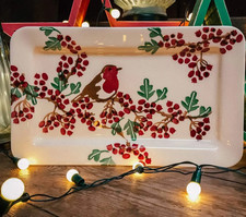 🌿 Emma Bridgewater Hawthorn Berries Medium Oblong Plate -1st Quality-Unused.