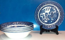 5 Willow Pattern Cereal / Soup
