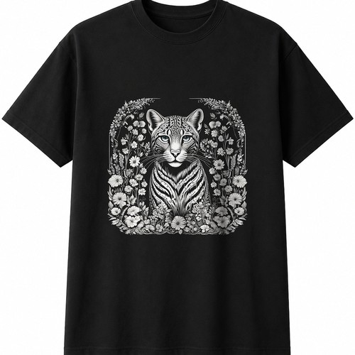 Botanical ocelot wildlife mens - ocelot,
