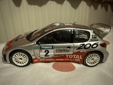Autoart Peugeot 206 Wrc No2 4x4 Slot Car/ Like Scalextric Unboxed Good Condition