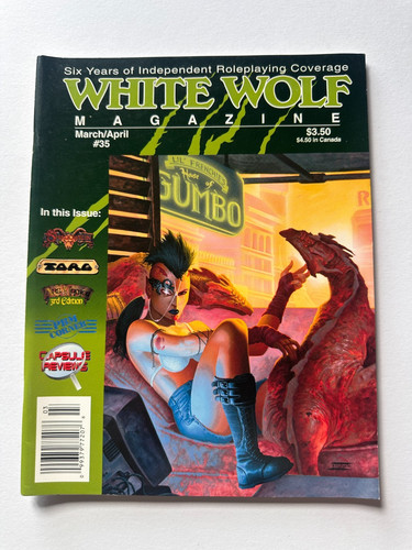 White wolf magazine issue - white,