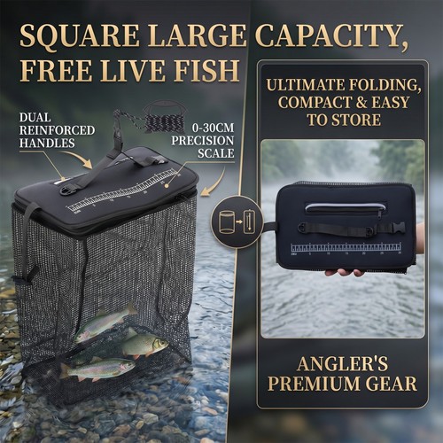 Foldable fishing bait trap - fishing,