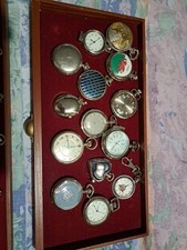 3 Draw Display Cabinet  Housing 41 Old/Modern Pocket Watches.