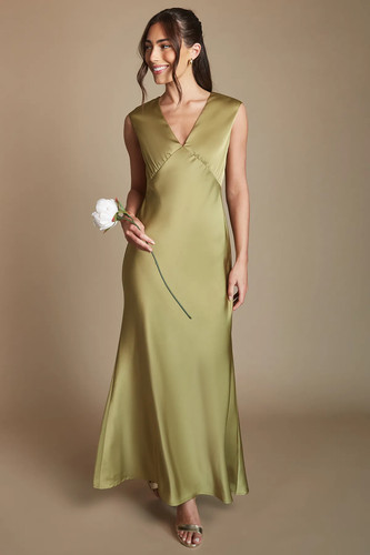 Oasis olive bridesmaid - bridesmaid, dress