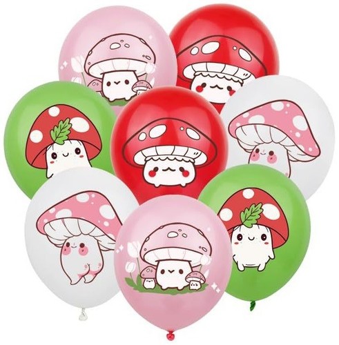 Mushroom balloon veg - veg, birthday