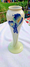 Past Times blue iris decorative vase