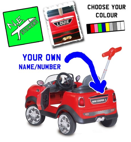 Personalised number plate