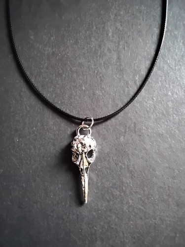 Raven crow necklace - ,