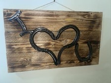 I Love You Horseshoe art hand