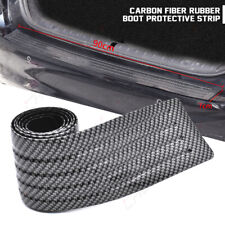 For Vauxhall Vectra C 00-09 Car Rear Bumper Carbon Fiber Rubber Protector Strip