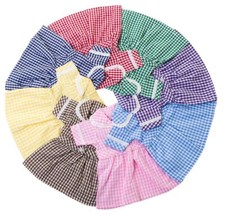 CHECKED SCHOOL DRESS BY FRILLY LILY FOR 18 INS AMERICAN GIRL DOLL [NOT DOLL]