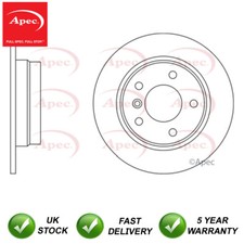 1x Brake Disc Rear Apec Fits
