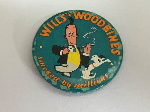 Vintage wills woodbines pin - vintage, wills's