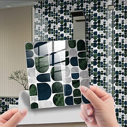 Marble tile stickers 20pc set - stickers,